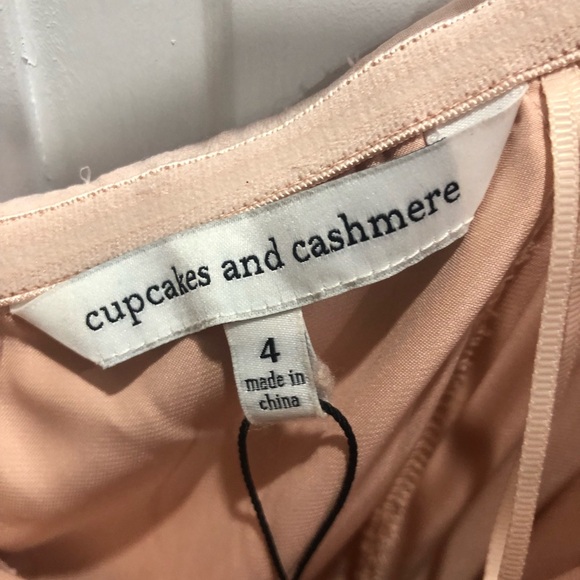 Cupcakes and Cashmere Off the Shoulder Pink Midi dress with Boning - Picture 6 of 6